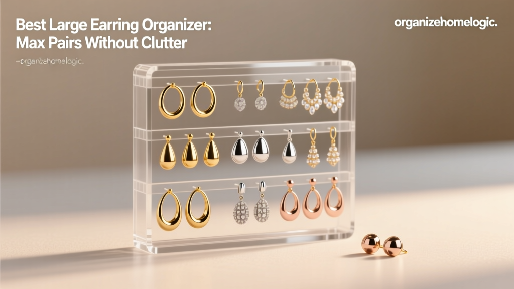Best Large Earring Organizer: Max Pairs Without Clutter