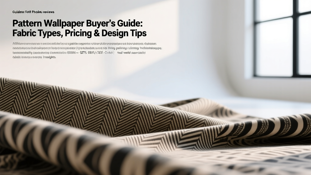 Patern Wallpaper Buyer’s Guide: Fabric Types, Pricing & Design Tips
