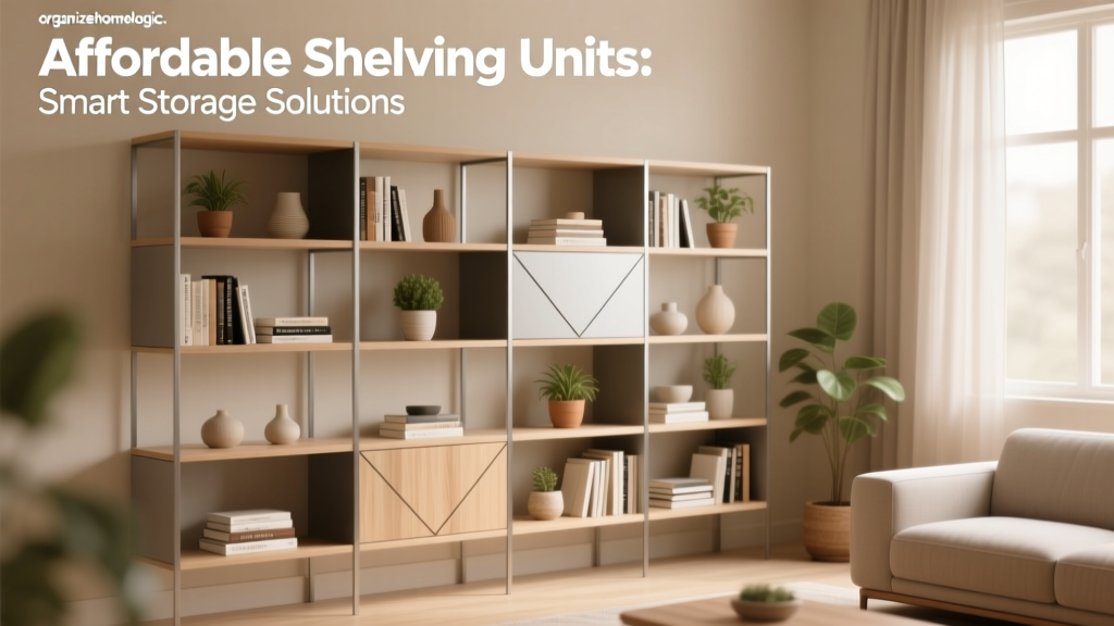 Affordable Shelving Units: Smart Storage Solutions