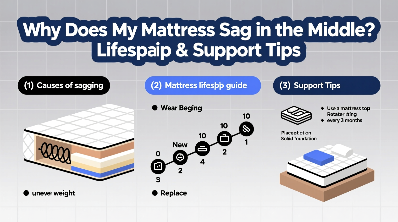 why does my mattress sag in the middle lifespan and support tips