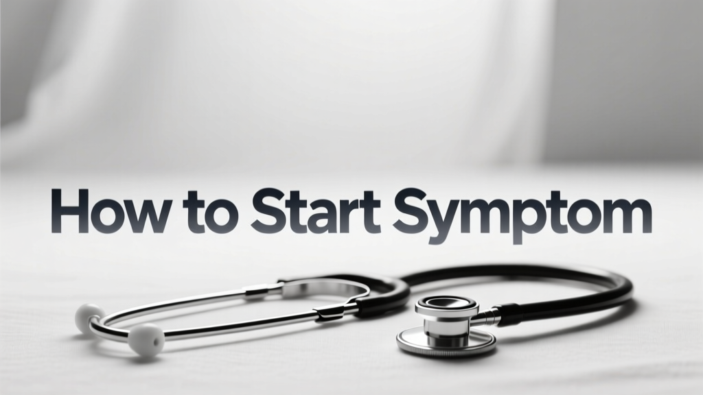 How to Start Symptom: Recognizing the Earliest Warning Signs of Acute Medical Conditions