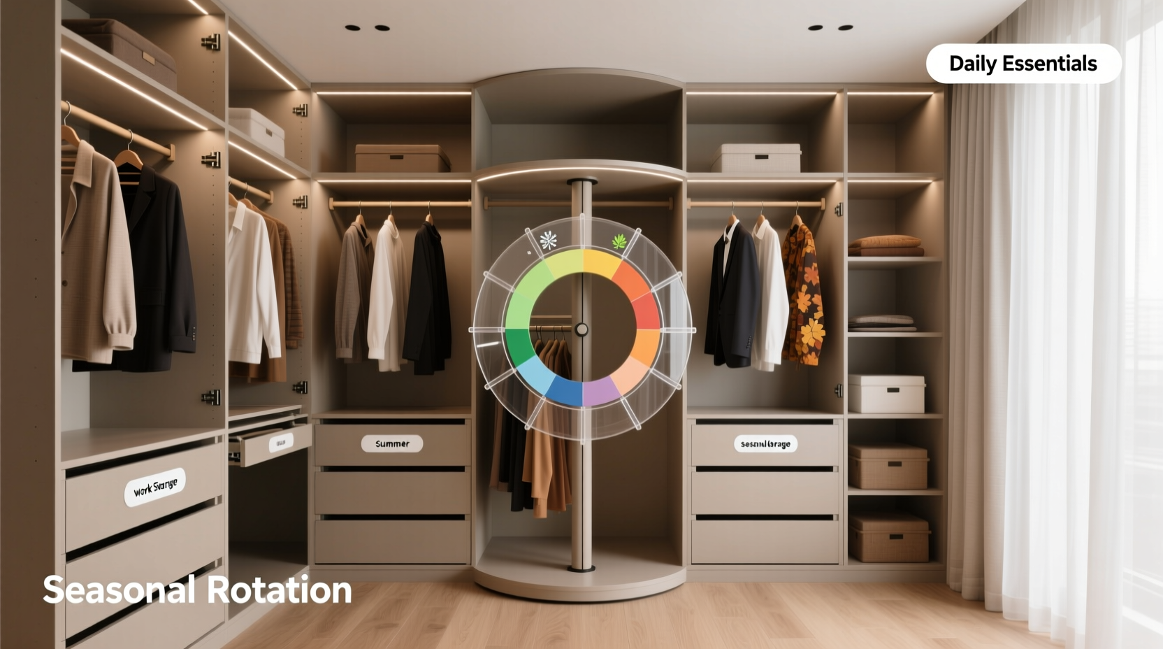 shared closet organization for capsule streetwear