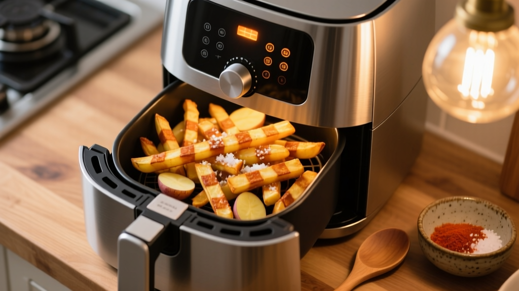 Perfect Checker Fries in the Air Fryer—Crispy Every Time