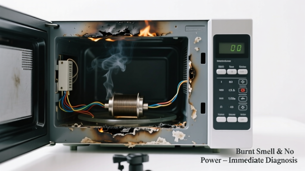 Microwave Smells Burning & Won’t Turn On: Quick Diagnosis