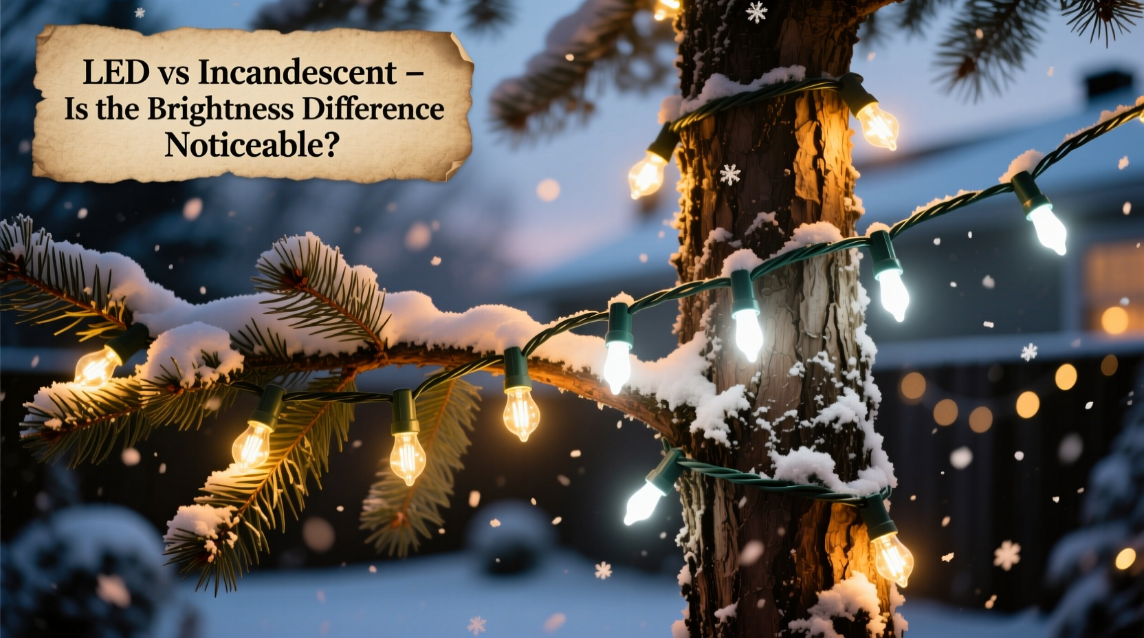 led vs incandescent christmas string lights is the brightness difference noticeable