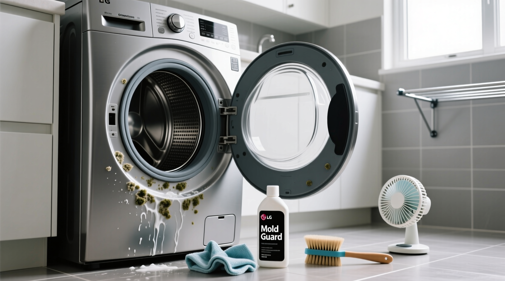 how to clean lg washing machine gasket without mold regrowth