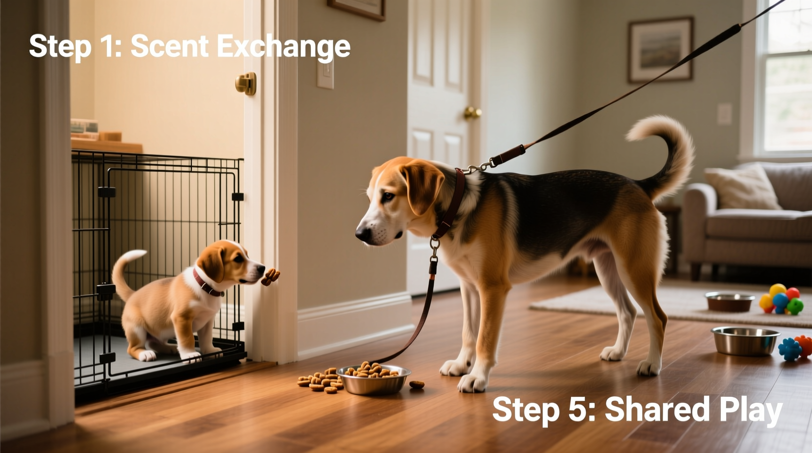 how to introduce a new puppy to an older dog step by step for zero aggression