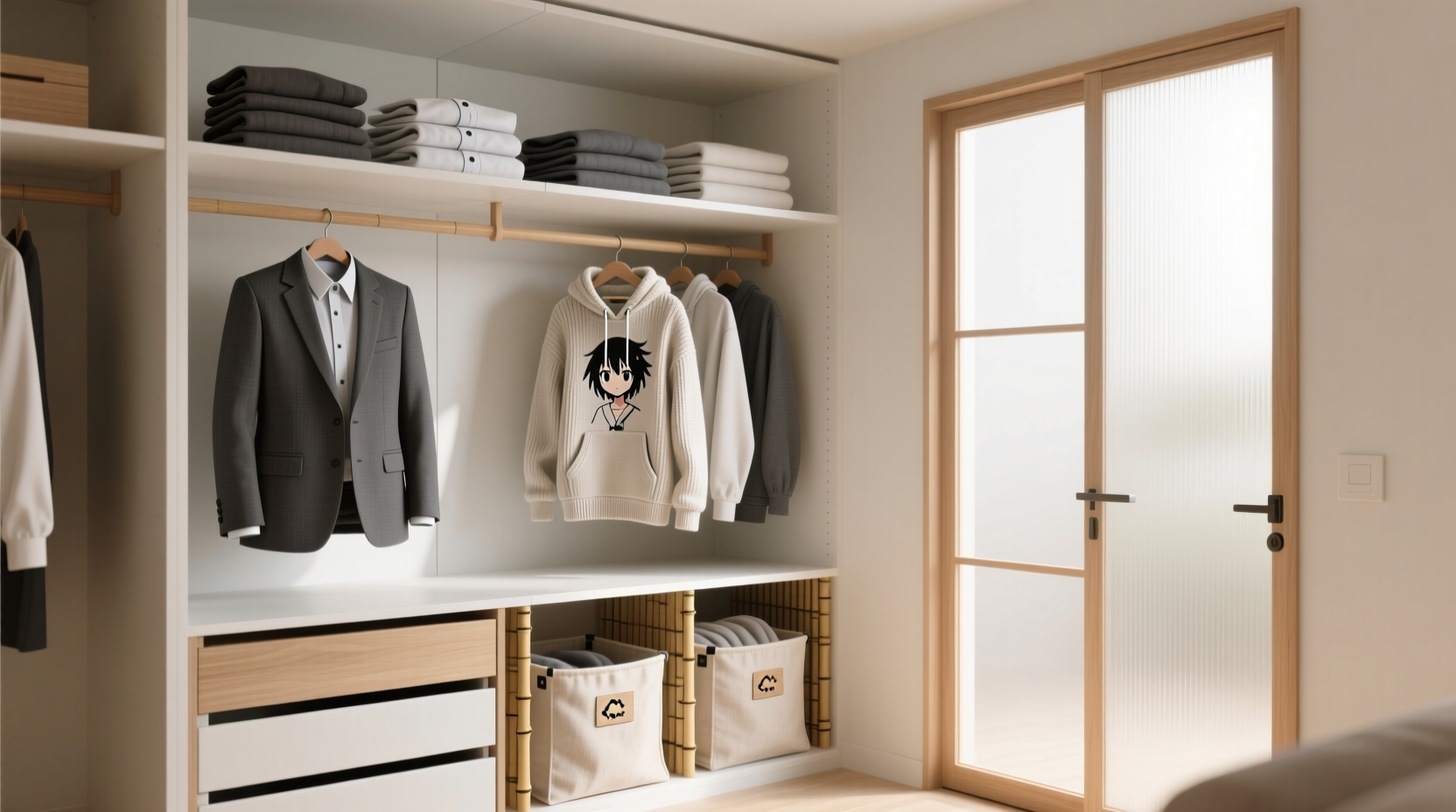 closet organization tips for work anime loungewear