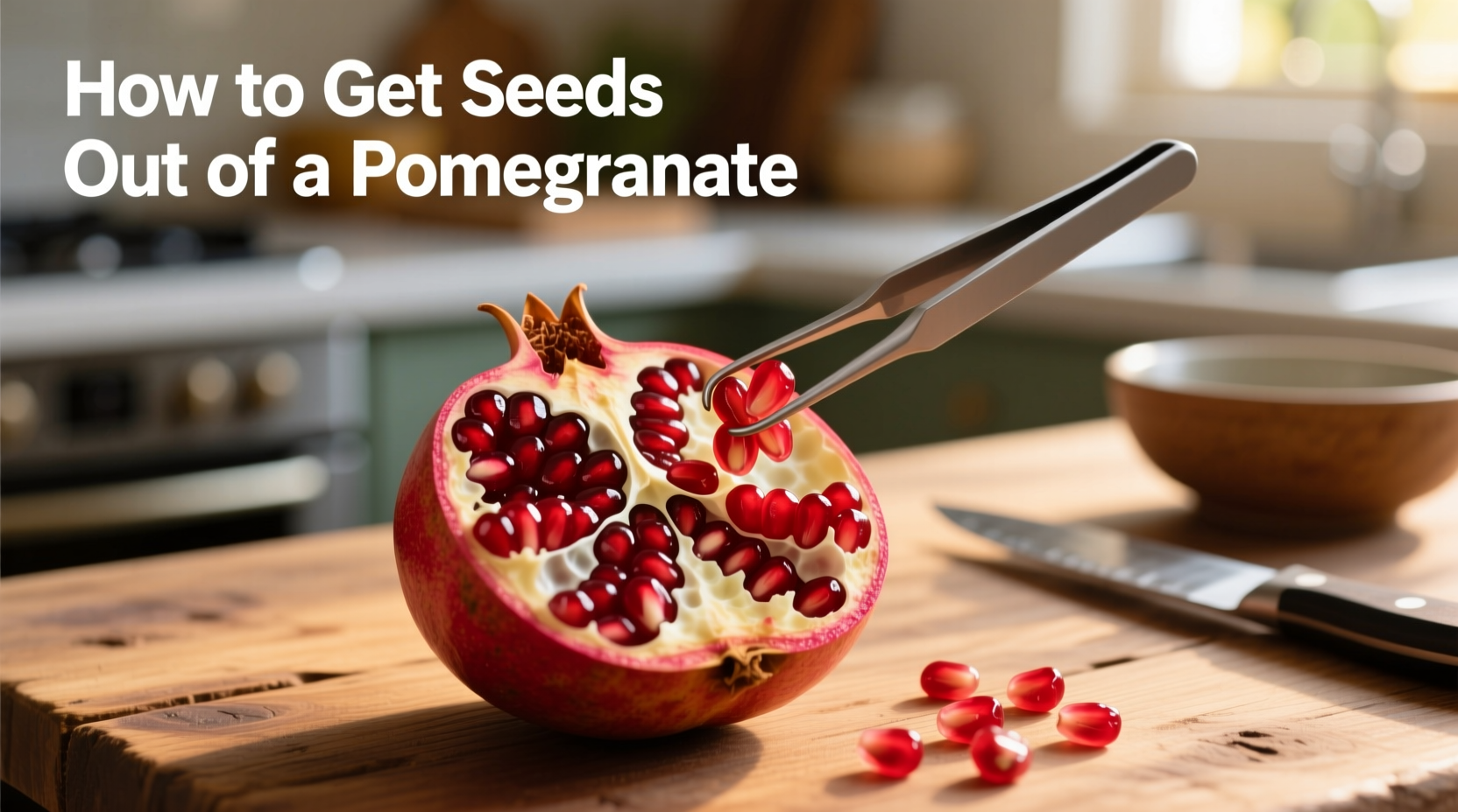 how to get seeds out of a pomegranate