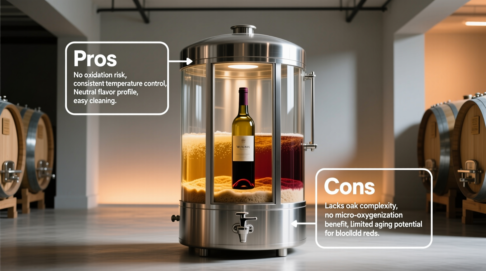 can you age wine in a stainless steel container pros and cons revealed
