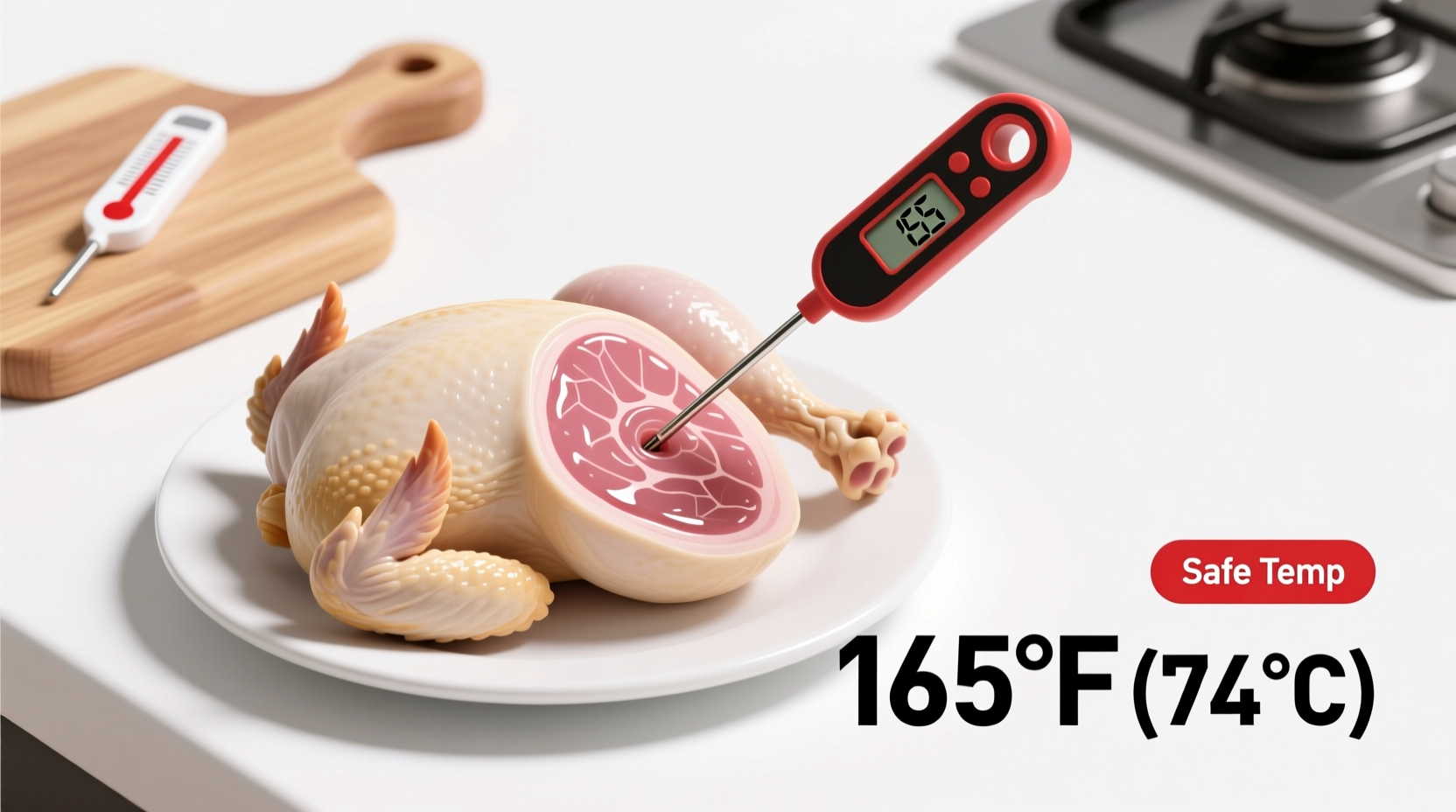 what temperature to cook chicken to