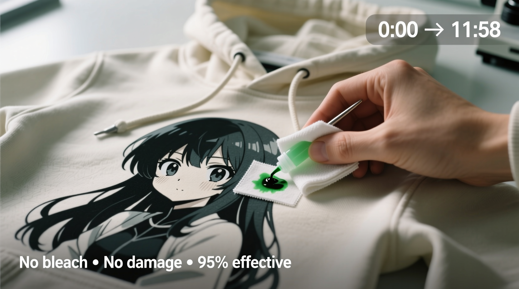 how to remove ink transfer from anime hoodies