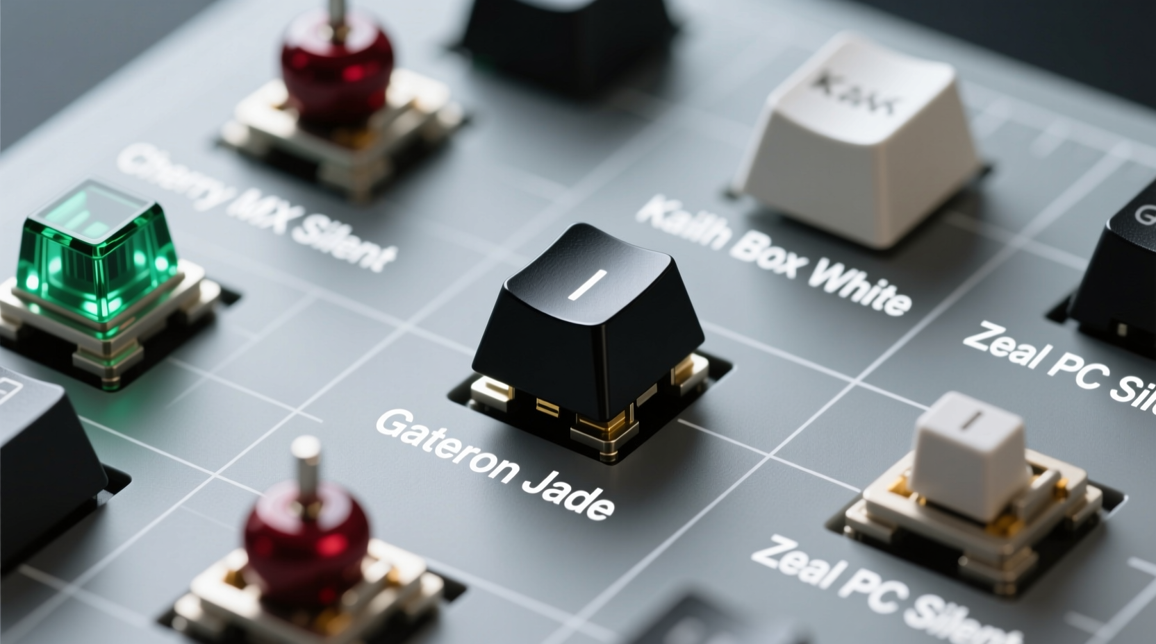 mechanical keyboard switches which type is quietest for shared spaces