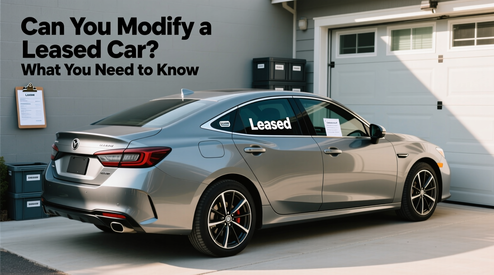 can you modify a leased car