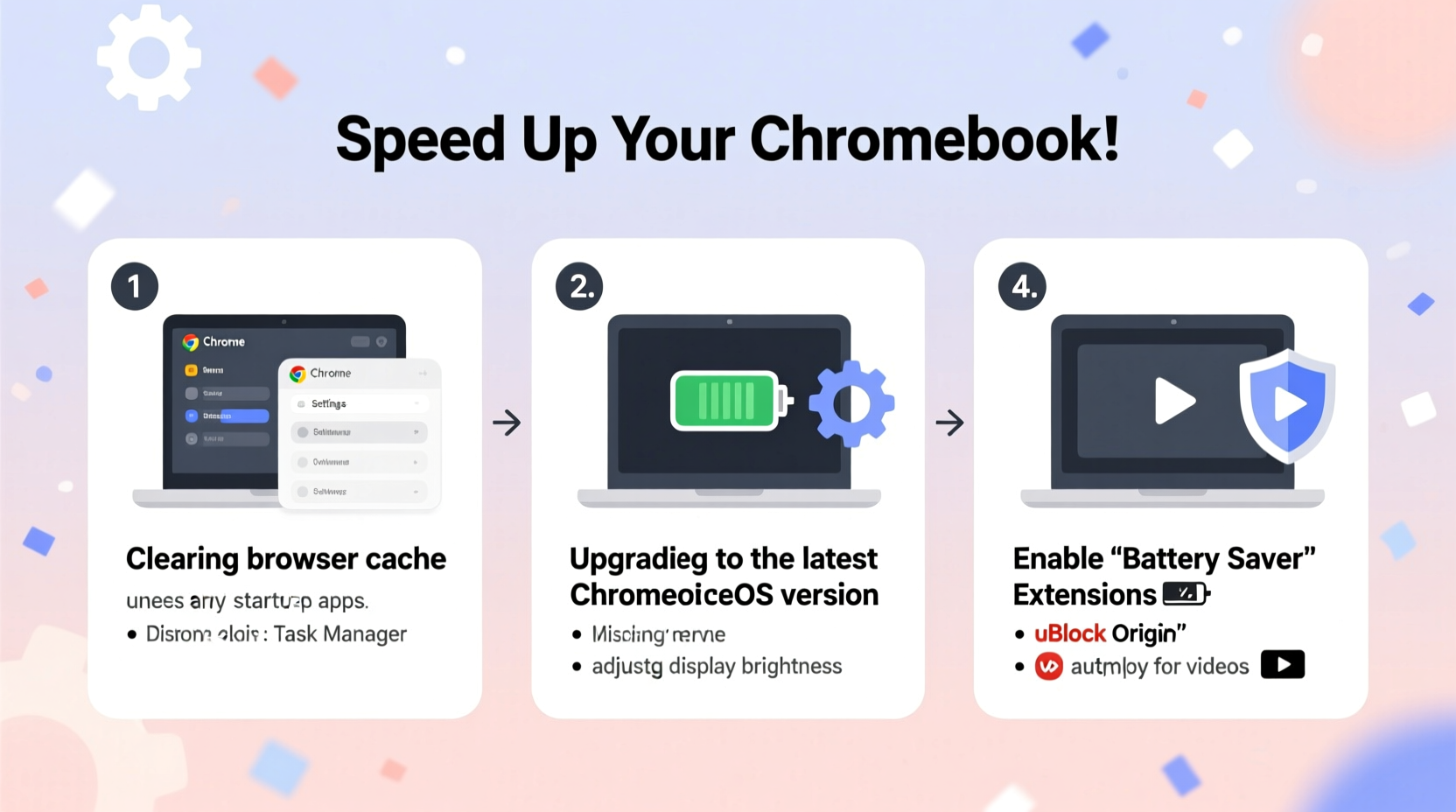 how to speed up an old chromebook for online classes and streaming