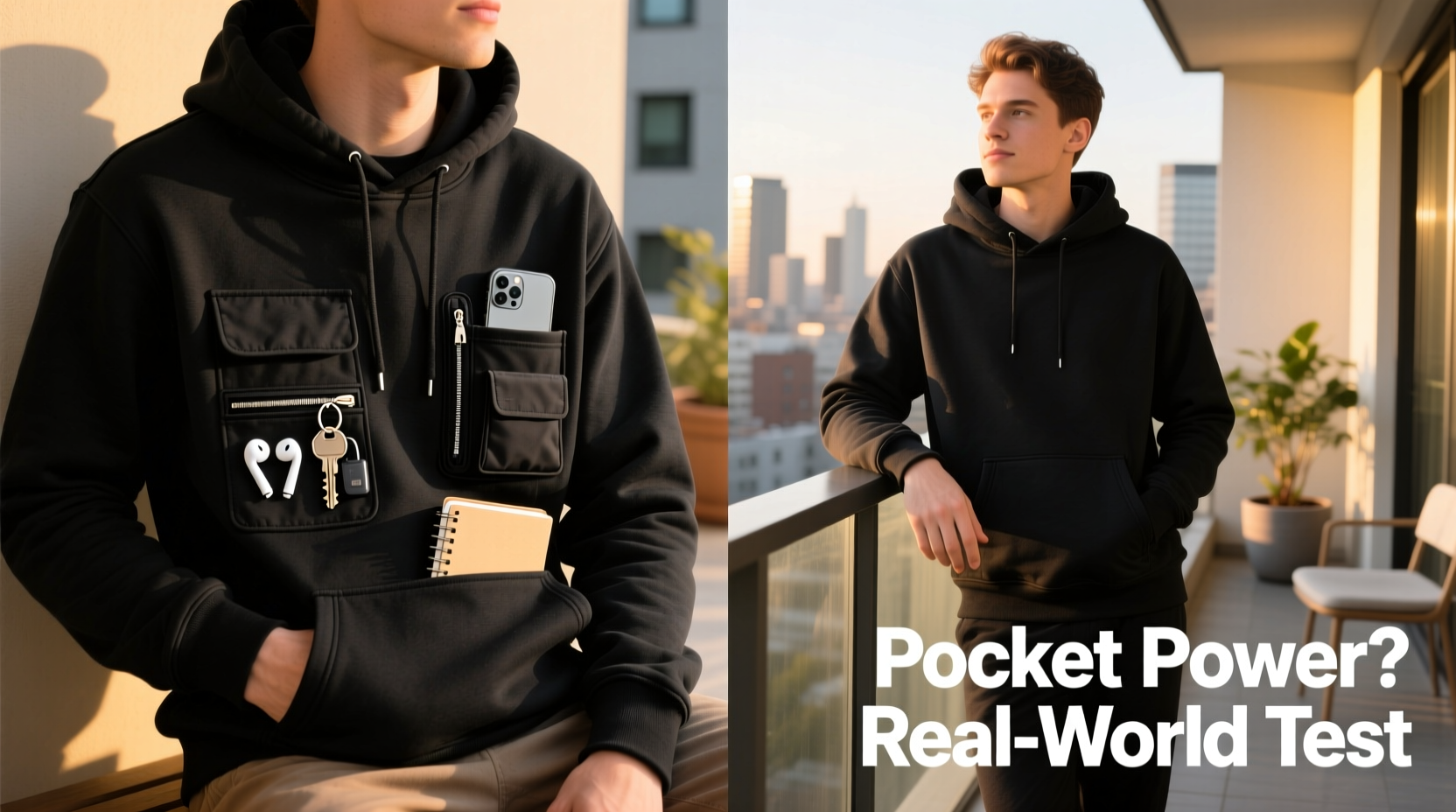 hoodie with pockets vs without which is more practical daily