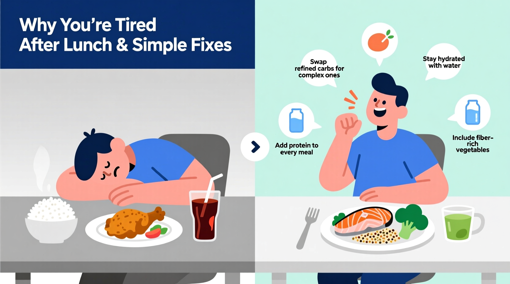 why am i always tired after lunch simple dietary tweaks that help