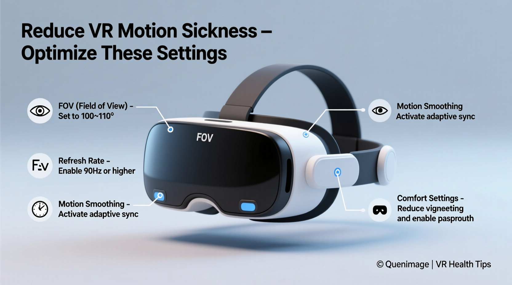 how to reduce motion sickness in vr games with headset settings