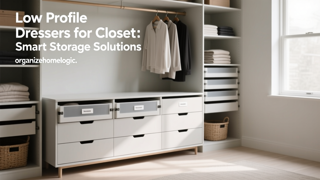 Low Profile Dressers for Closets: Smart Storage Solutions