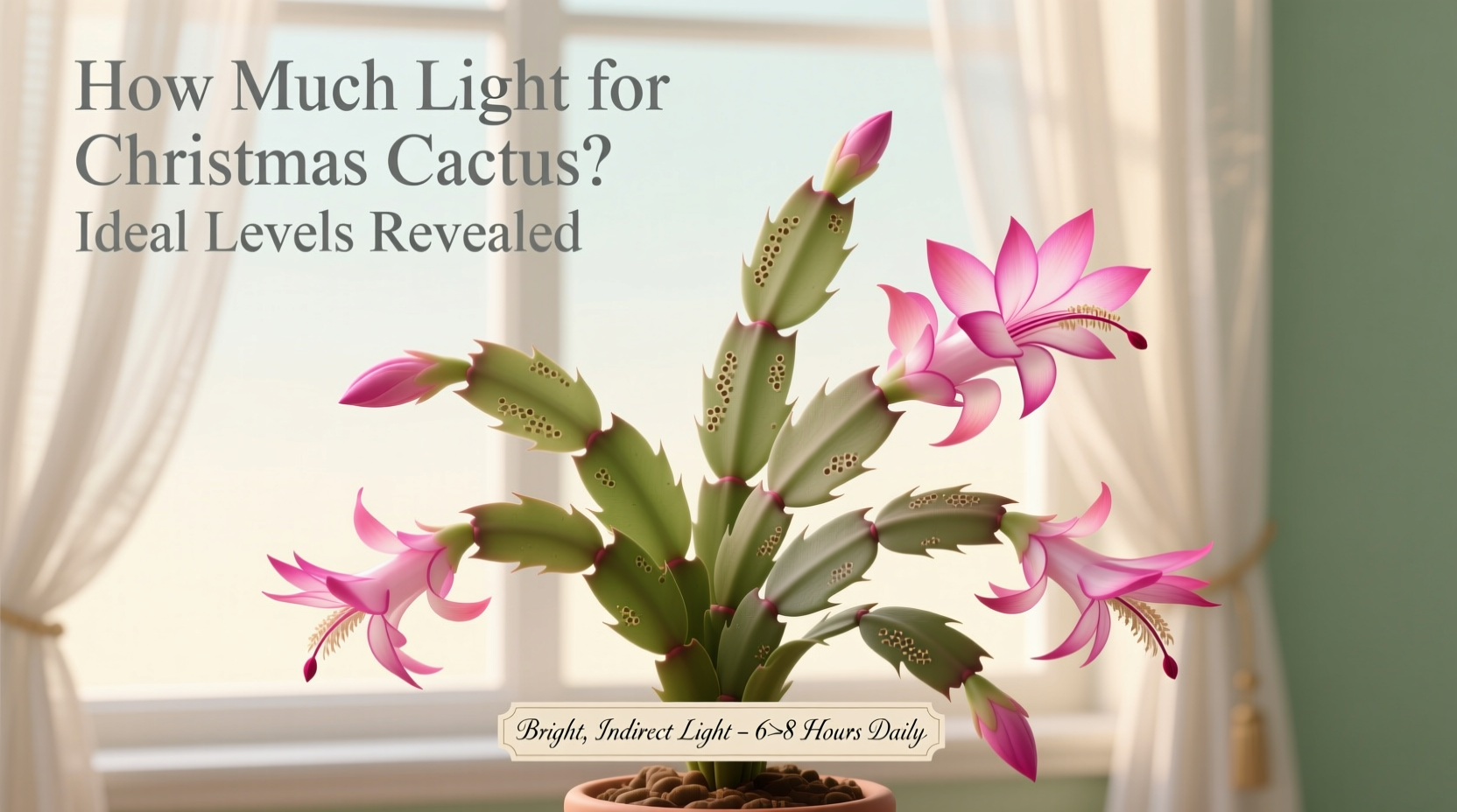 Christmas Cactus Light Guide | TheHomeSprouts