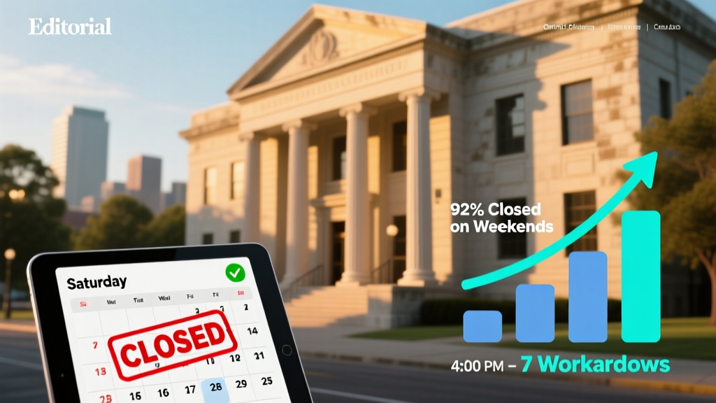Courthouse Weddings on Saturday: 2026 Truth & Workarounds
