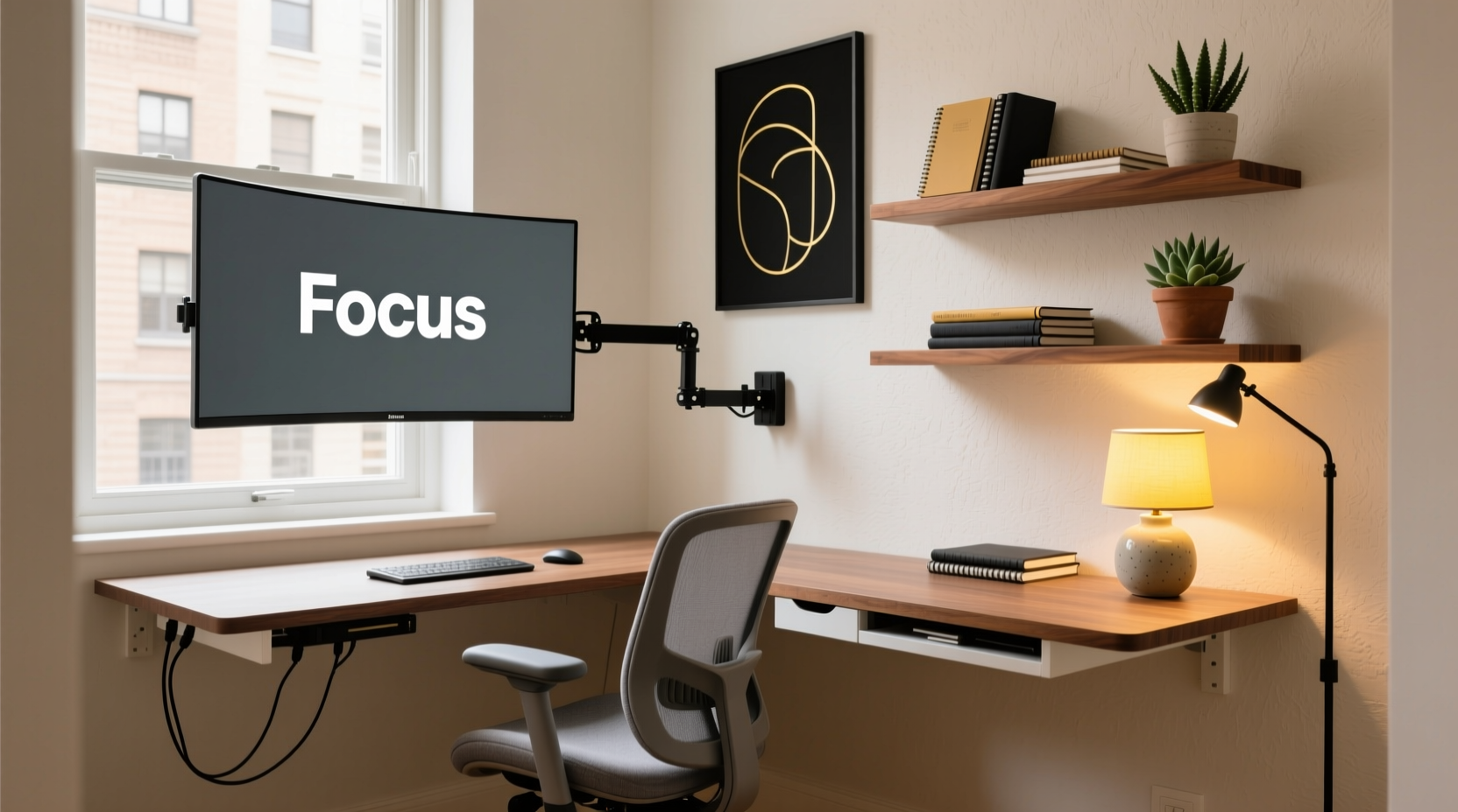 how to set up a productive home office in under 100 square feet