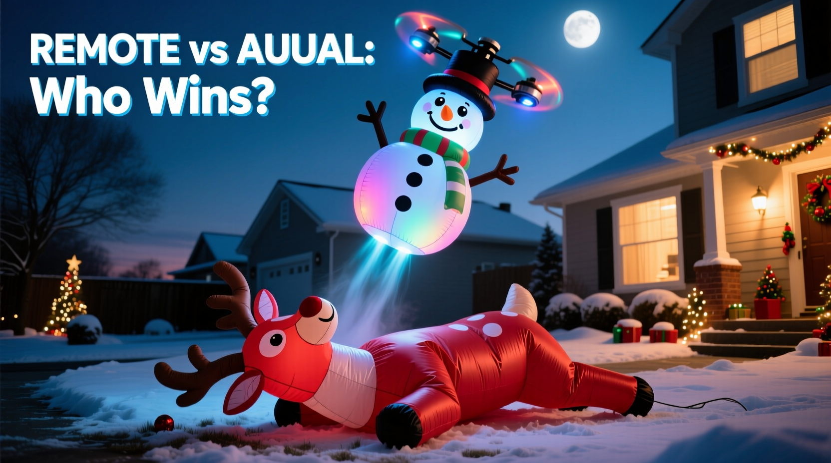 Remote Controlled Christmas Inflatables Vs Manual Inflate Which Wins