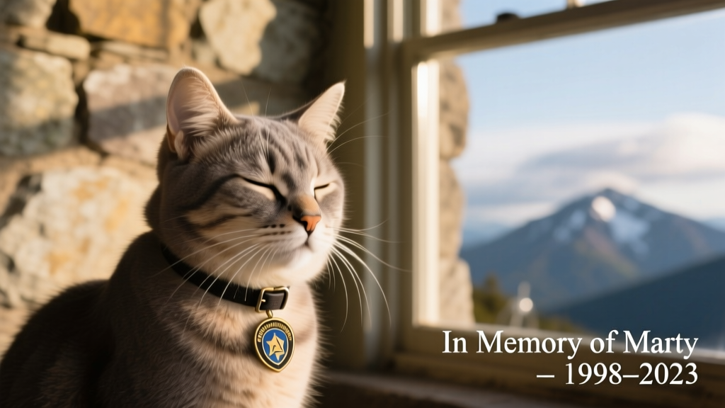 Marty the Cat, Beloved Mascot of the Mount Washington Observatory, Has Died