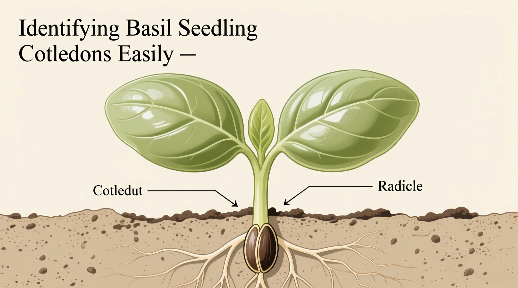 Identify Basil Seedlings in 3 Steps | TheHomeSprouts