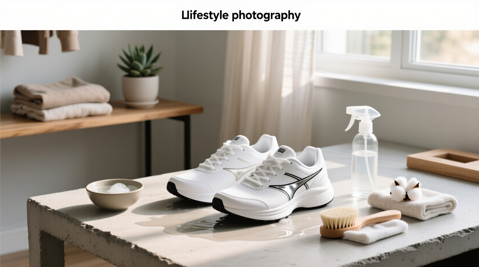 how to clean white running shoes