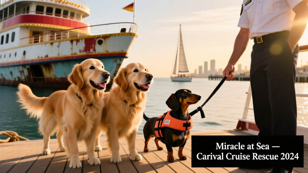 3 Dogs Miraculously Rescued by Carnival Cruise Ship After Boat Was Disabled
