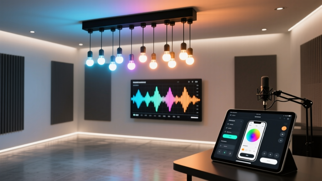 Smart Podcast Studio Lighting: RGBW Audio Sync