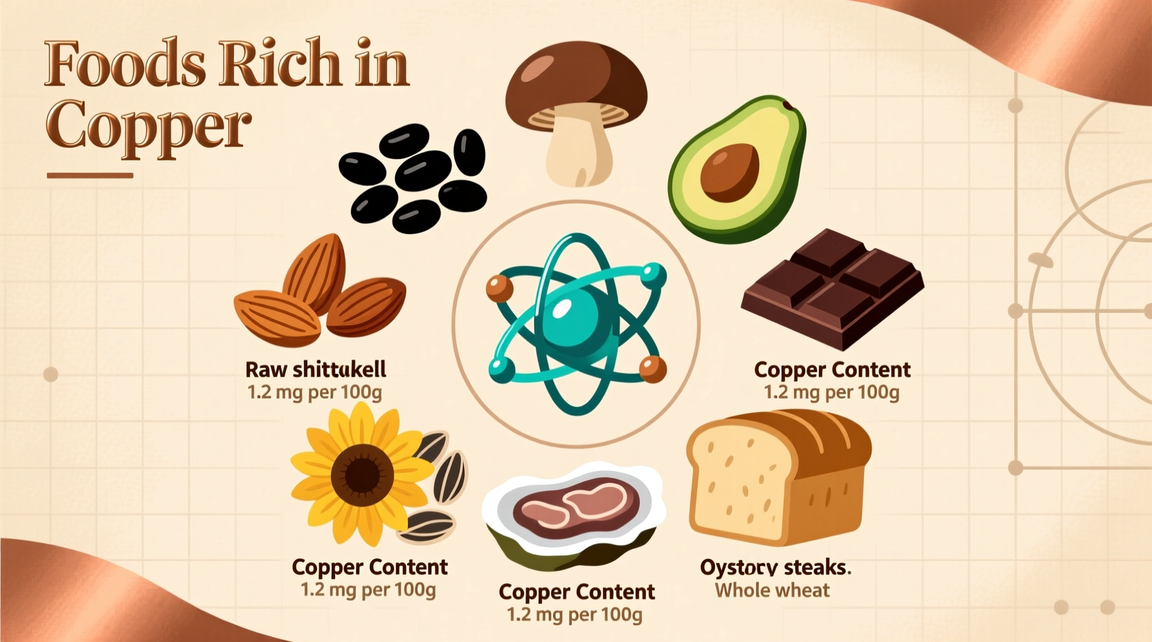 what foods have copper in them