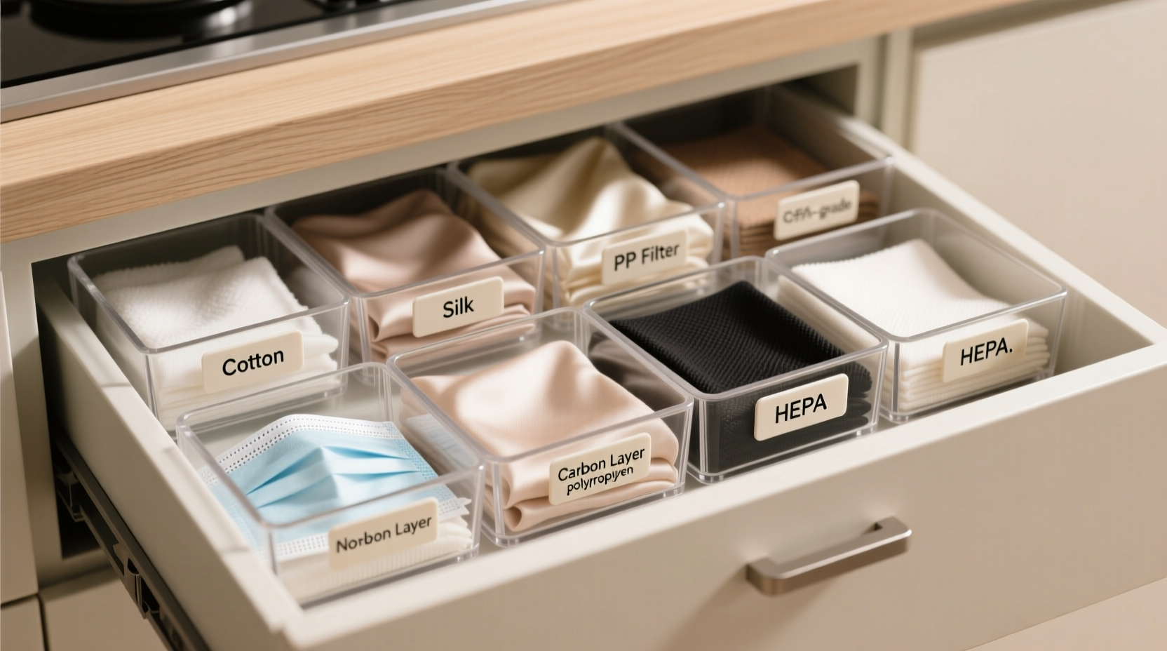 closet organization tips for cloth masks