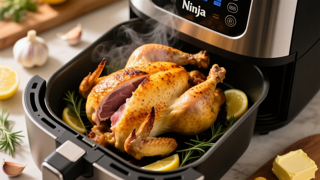 Crispy Whole Chicken in Ninja Foodi: Juicy & Golden