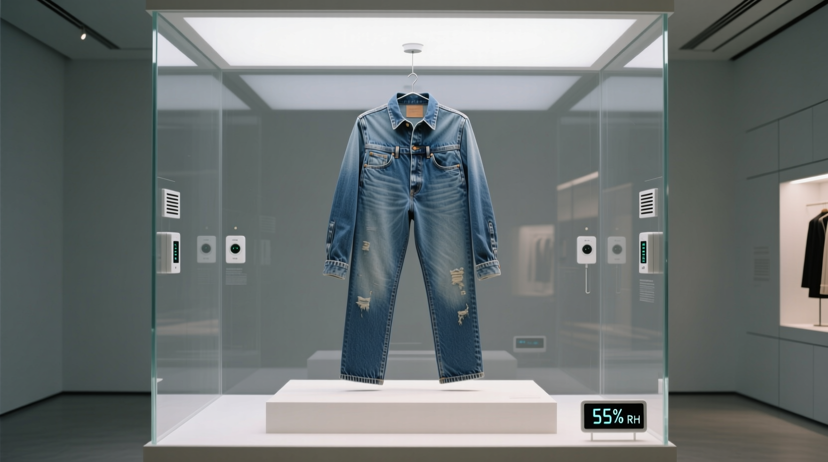 closet humidity monitor dehumidifier for vintage denim
