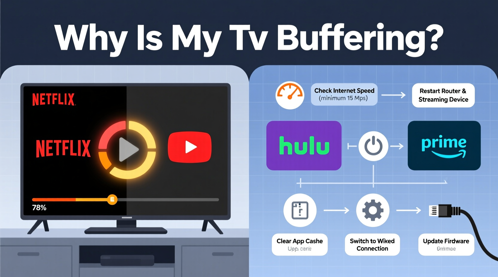 why is my tv buffering during streaming fixes for every major platform