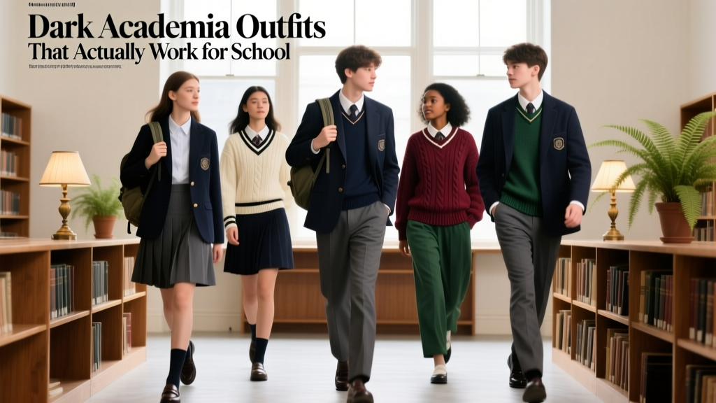 Dark Academia Outfits That Actually Work for School