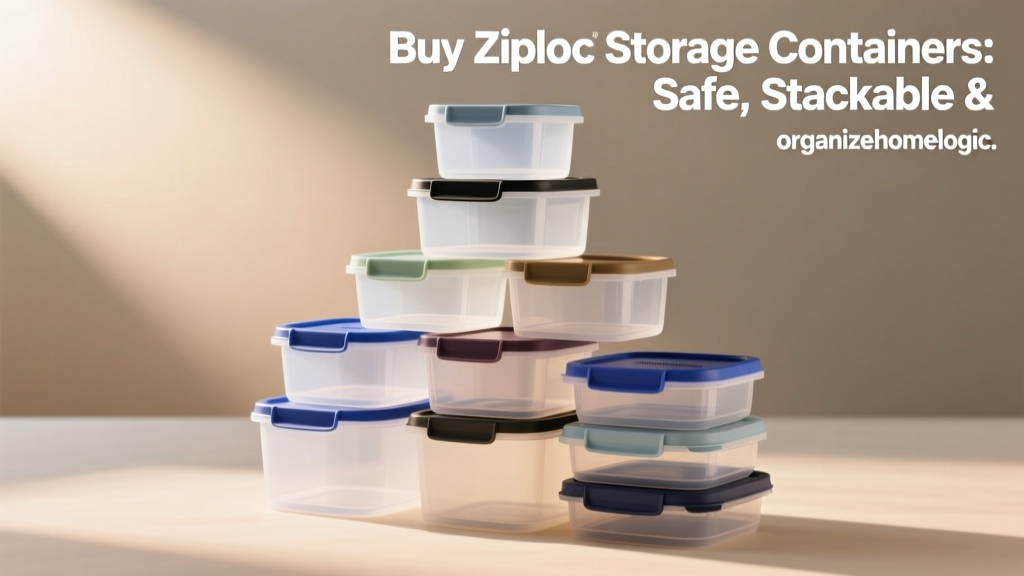 Buy Ziploc Storage Containers: Safe, Stackable &