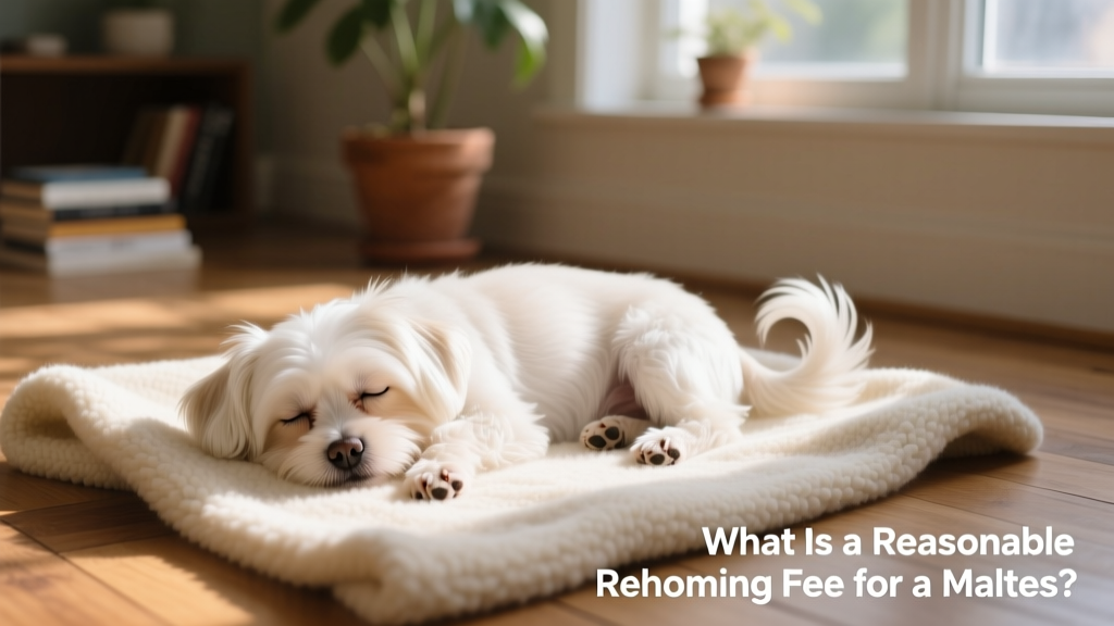 A serene Maltese resting peacefully on a soft blanket, eyes closed, bathed in natural light