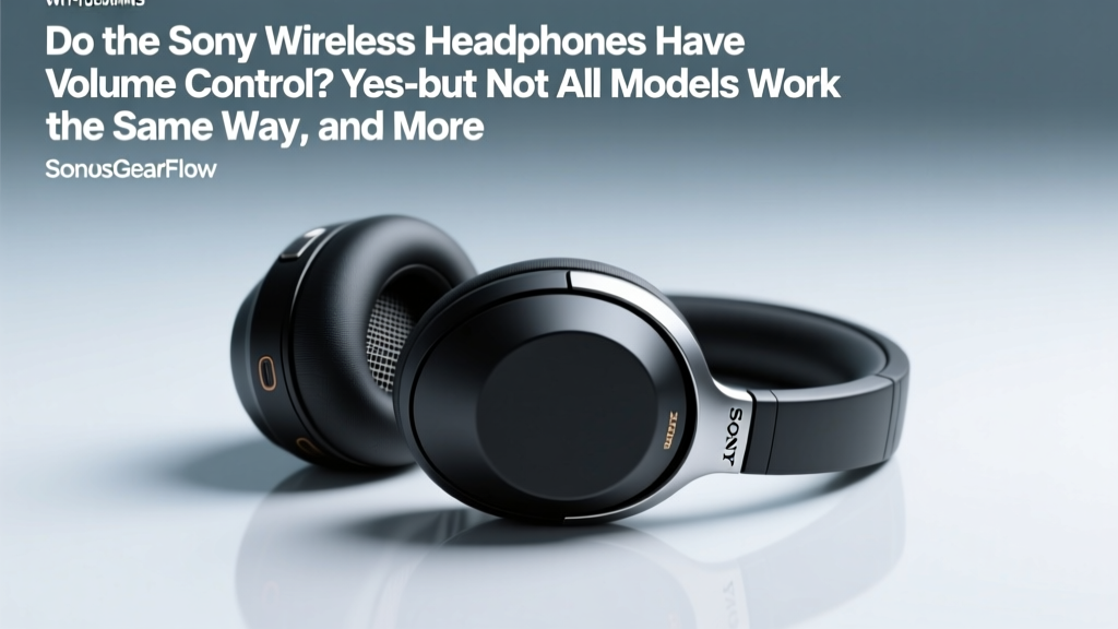 Sony Wireless Headphones Volume Control: How to Use It