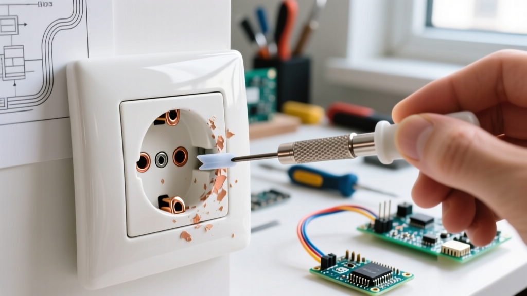 How to Safely Remove Paint in Electrical Outlet Receptacles