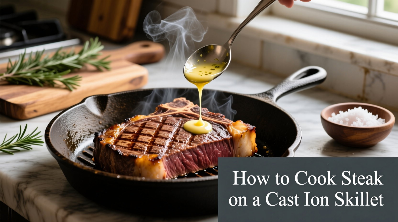 how to cook steak on a cast iron skillet