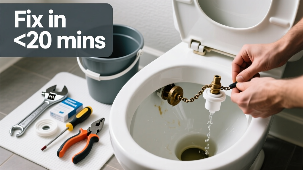 How to Fix a Leaking Toilet Flapper in Under 20 Minutes