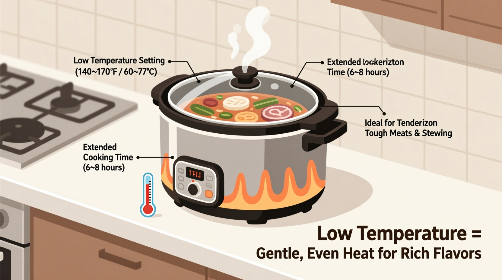 what is a slow cooker low temperature