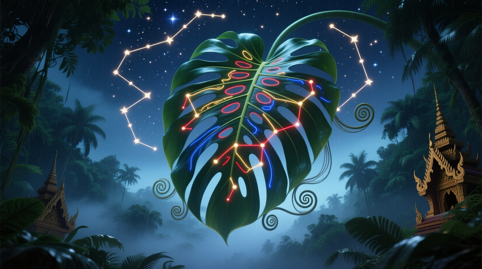 large thai constellation monstera