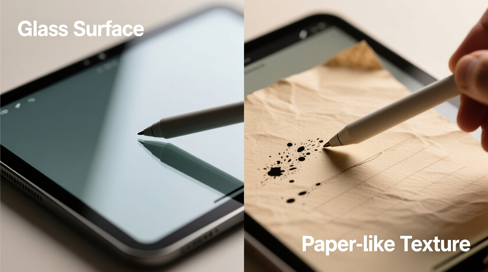 paperlike screen protector vs glass does the texture actually improve handwriting