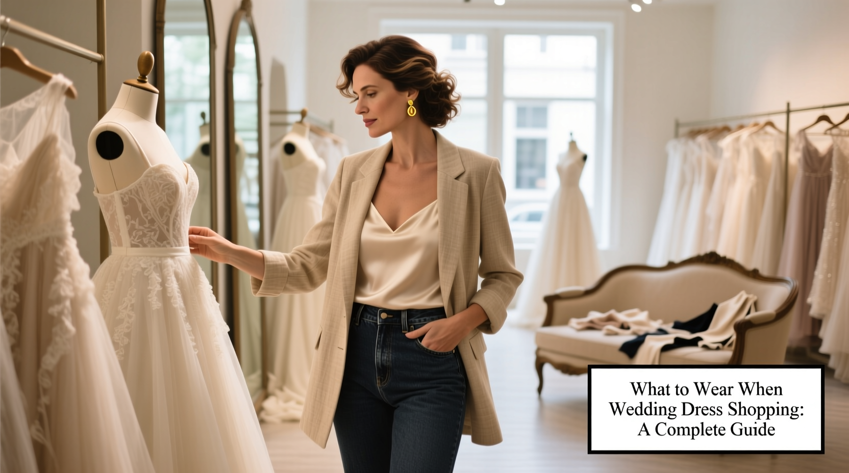 what to wear wedding dress shopping