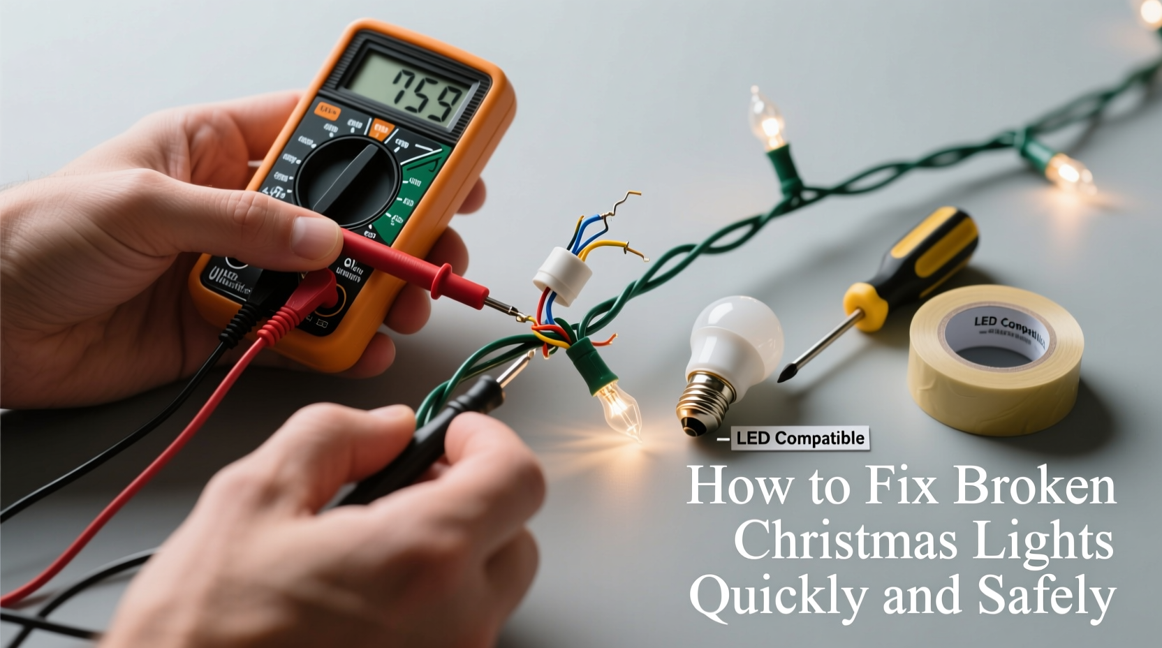 how do you fix broken christmas lights