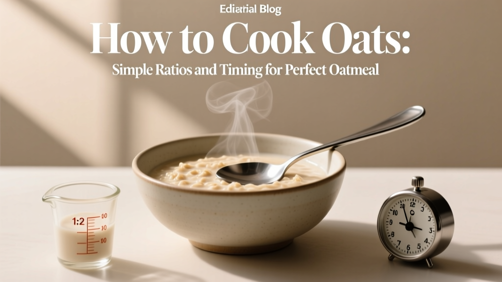 Oats Cooking Ratios & Timing for Perfect Oatmeal